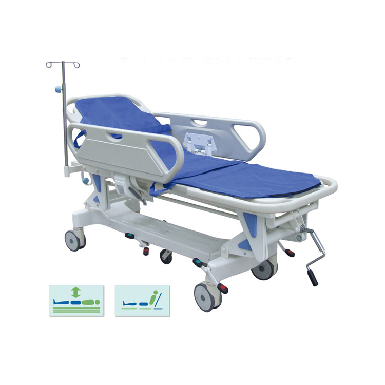 Trolley de maca de emergência do hospital de maca de paciente